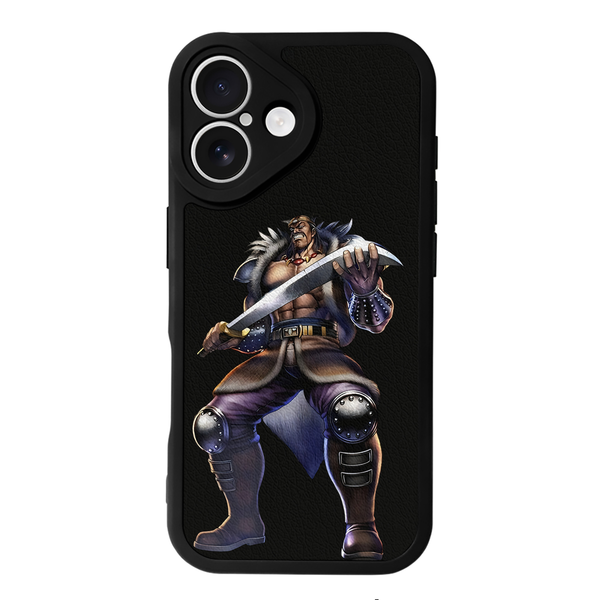 （画像用） 北斗の拳 Fist of the North Star 【iPhone 16シリーズ対応】シリコンスマホケース（レザー調） 材質：シリコン